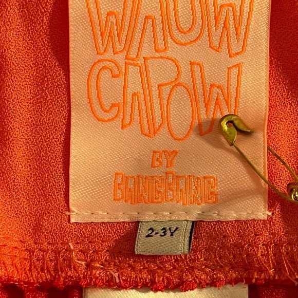 Bang Bang Copenhagen Girls Dress Size 2-3Y Summer Color Bird Red Pink Maxi Cute - Picture 10 of 12